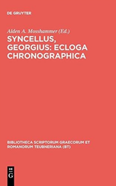 Ecloga Chronographica CB, Book Book