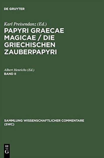 Papyri Graecae Magicae. Die G CB, Book Book