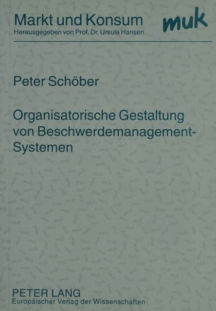 Organisatorische Gestaltung Von Beschwerdemanagement-Systemen, Paperback / softback Book