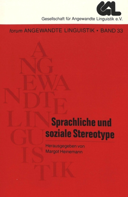 Sprachliche Und Soziale Stereotype, Paperback / softback Book
