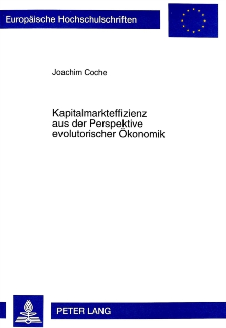 Kapitalmarkteffizienz Aus Der Perspektive Evolutorischer Oekonomik, Paperback / softback Book