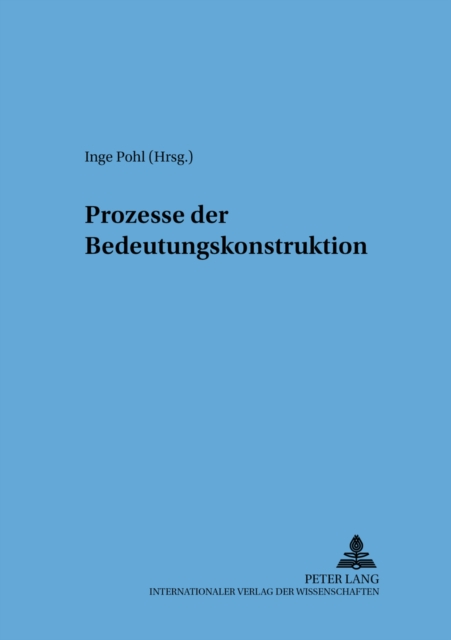 Prozesse Der Bedeutungskonstruktion, Paperback / softback Book