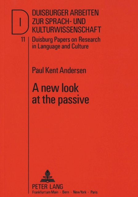 New Look at the Passive, Paperback / softback Book