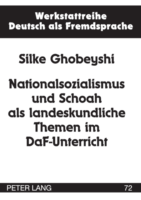 Nationalsozialismus und Schoah als landeskundliche Themen im DaF-Unterricht, Paperback / softback Book