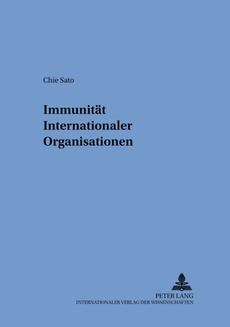Immunitaet Internationaler Organisationen, Paperback / softback Book
