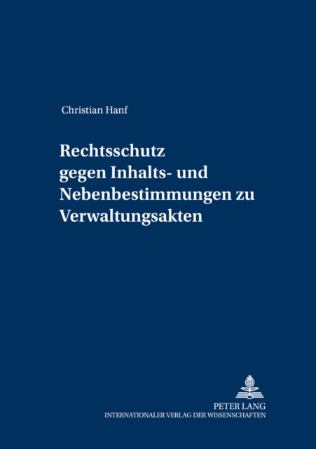 Rechtsschutz Gegen Inhalts- Und Nebenbestimmungen Zu Verwaltungsakten, Paperback / softback Book
