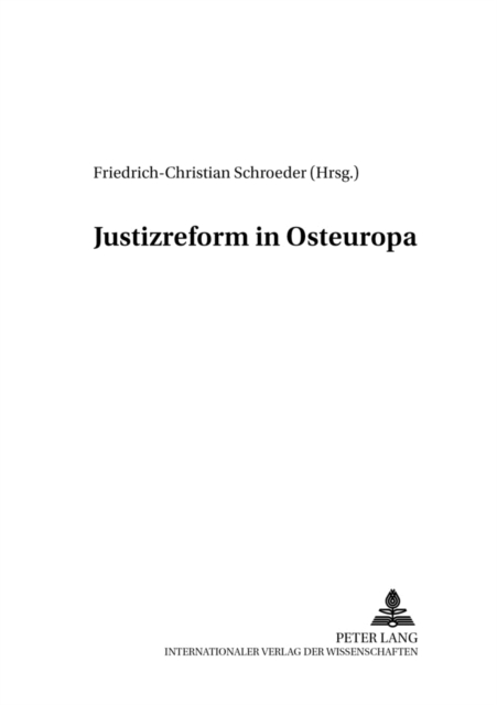 Justizreform in Osteuropa, Paperback / softback Book