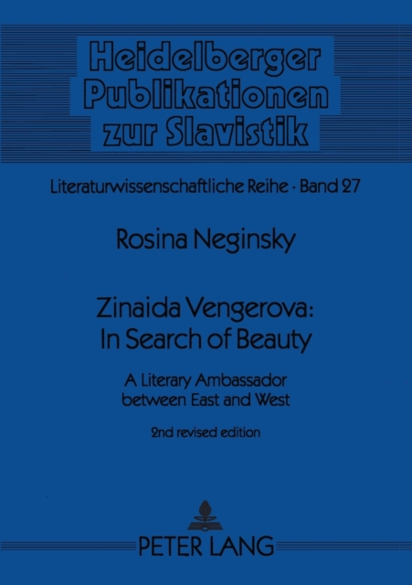 Zinaida Vengerova: In Search of Beauty : A Literary Ambassador Between East and West, Paperback / softback Book