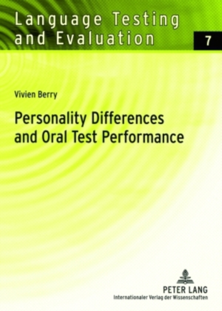 Personality Differences and Oral Test Performance, Paperback / softback Book