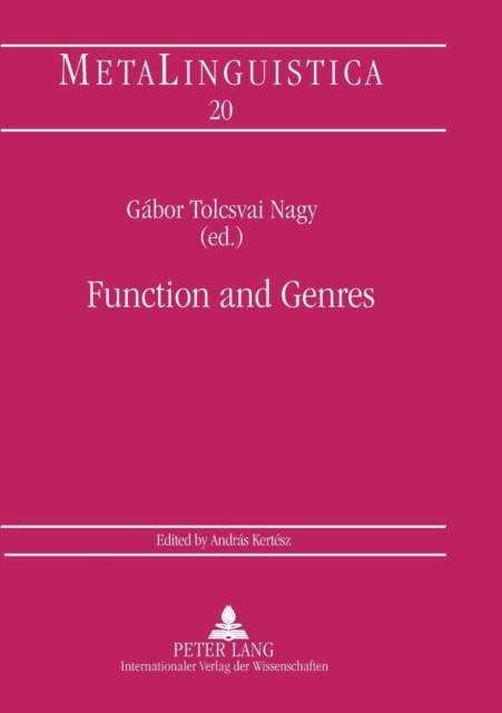 Function and Genres : Studies on the Linguistic Features of Discourse Types, Paperback / softback Book