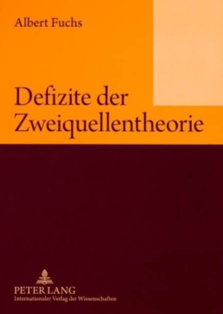 Defizite Der Zweiquellentheorie, Paperback / softback Book