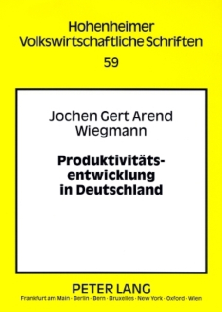 Produktivitaetsentwicklung in Deutschland, Paperback / softback Book