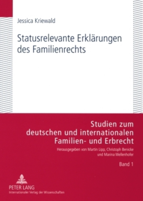 Statusrelevante Erklaerungen Des Familienrechts, Paperback / softback Book