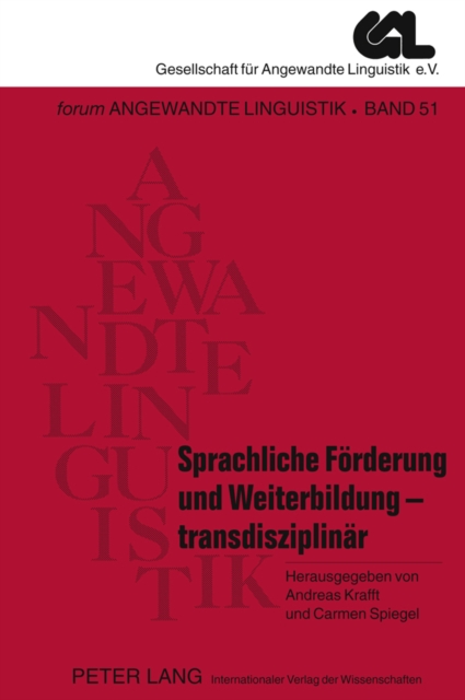 Sprachliche Foerderung Und Weiterbildung - Transdisziplinaer, Paperback / softback Book