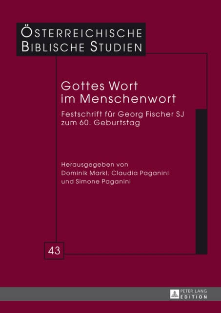 Gottes Wort Im Menschenwort : Festschrift Fuer Georg Fischer Sj Zum 60. Geburtstag, Hardback Book