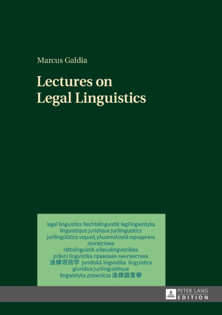 Lectures on Legal Linguistics, PDF eBook