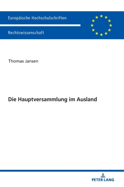 Die Hauptversammlung Im Ausland, Hardback Book