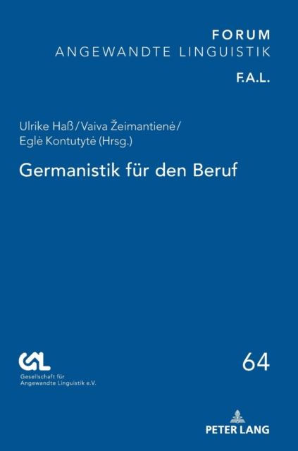 Germanistik fuer den Beruf, Hardback Book