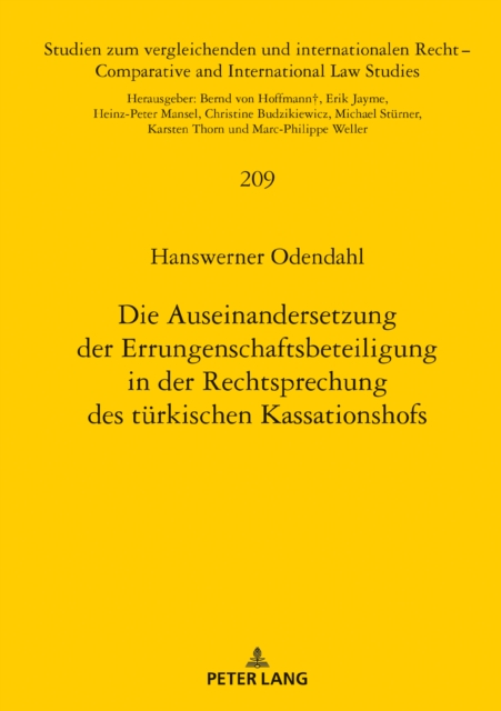 Die Auseinandersetzung Der Errungenschaftsbeteiligung in Der Rechtsprechung Des Tuerkischen Kassationshofs, Hardback Book