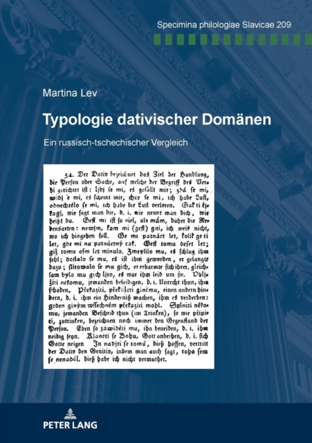 Typologie dativischer Domaenen : Ein russisch&#8208;tschechischer Vergleich, Paperback / softback Book