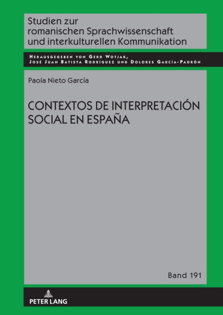 Contextos de Interpretacion Social En Espana, Hardback Book