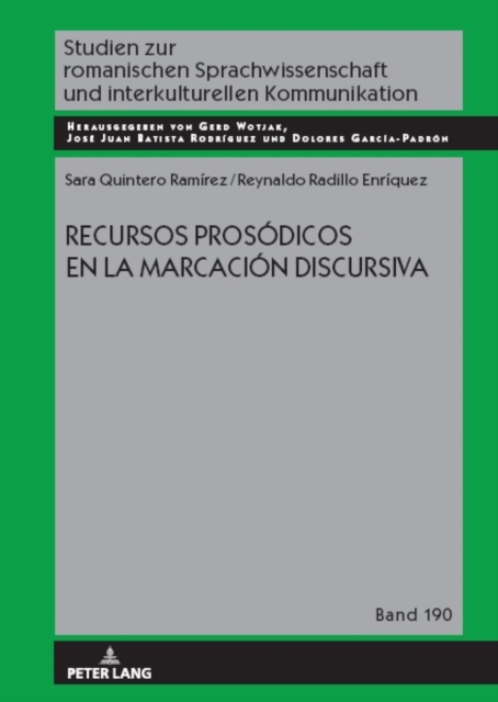 Recursos Prosodicos En La Marcacion Discursiva, Hardback Book