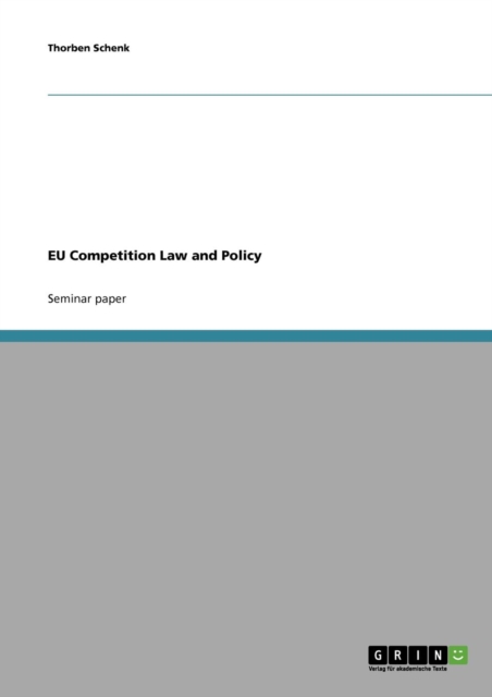 Eu Competition Law and Policy, Paperback / softback Book
