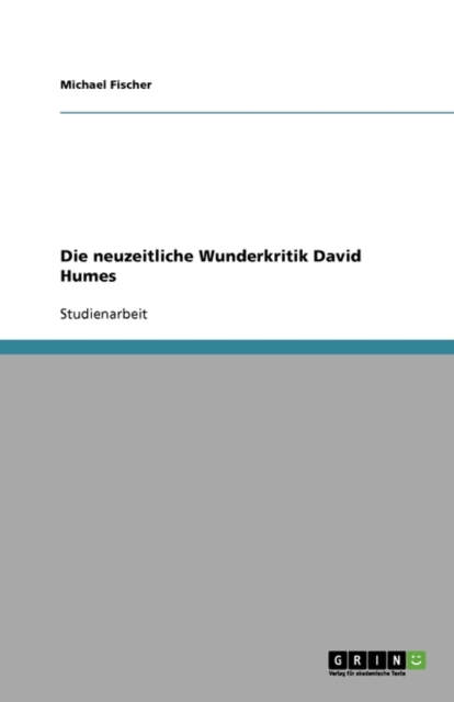 Die Neuzeitliche Wunderkritik David Humes, Paperback / softback Book