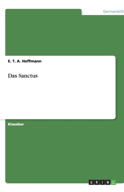 Das Sanctus, Paperback / softback Book