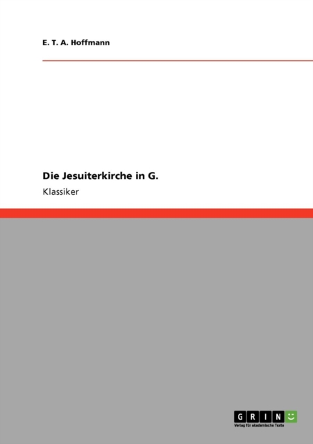 Die Jesuiterkirche in G., Paperback / softback Book
