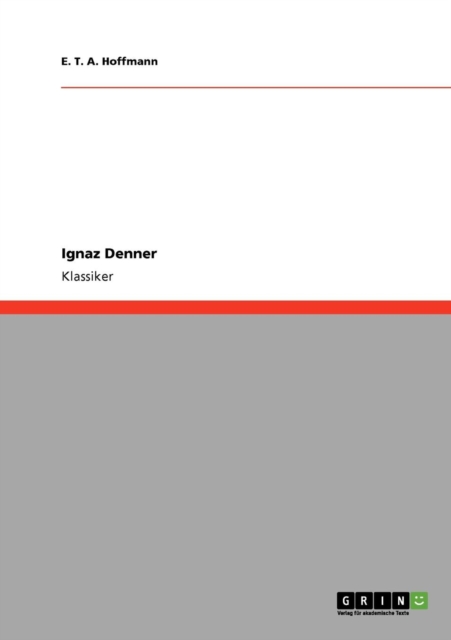 Ignaz Denner, Paperback / softback Book