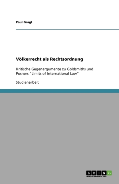 Voelkerrecht als Rechtsordnung, Paperback / softback Book