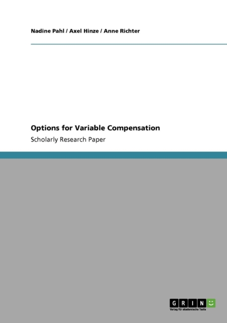 Options for Variable Compensation, Paperback / softback Book