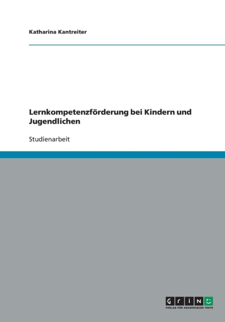 Lernkompetenzf rderung Bei Kindern Und Jugendlichen, Paperback / softback Book