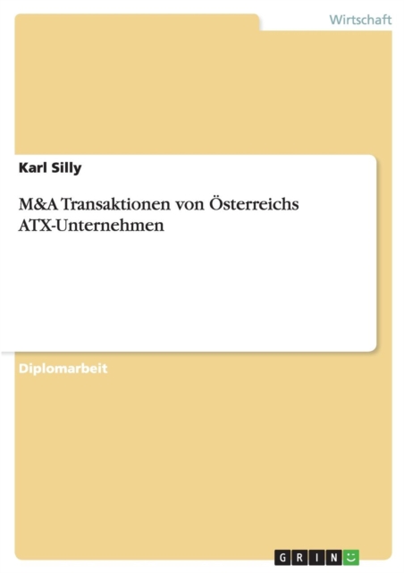 M&A Transaktionen von OEsterreichs ATX-Unternehmen, Paperback / softback Book