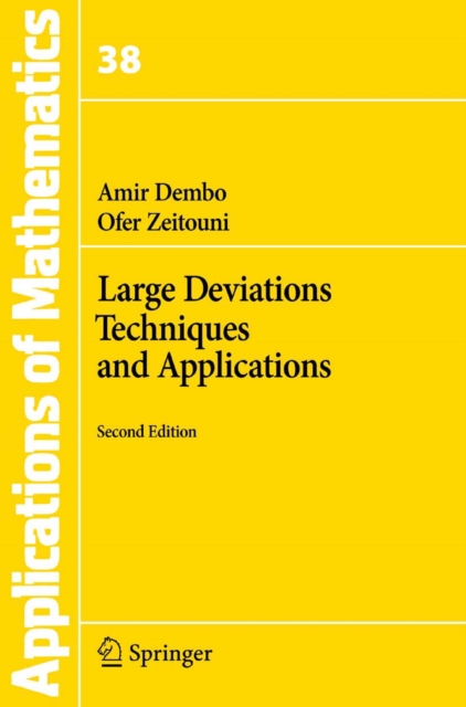 Large Deviations Techniques and Applications, PDF eBook