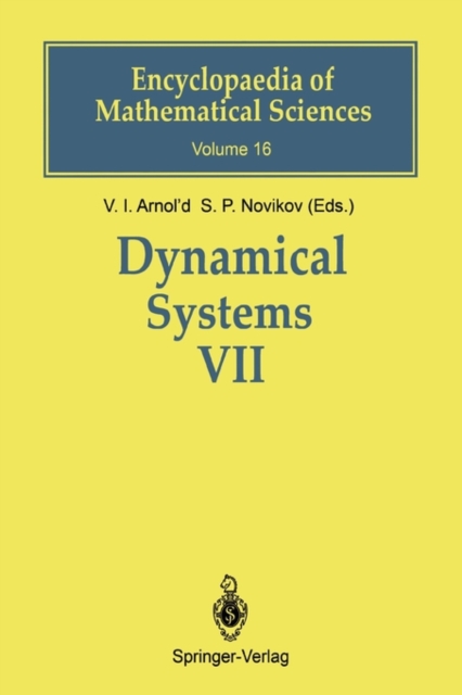 Dynamical Systems VII : Integrable Systems Nonholonomic Dynamical Systems, Paperback / softback Book