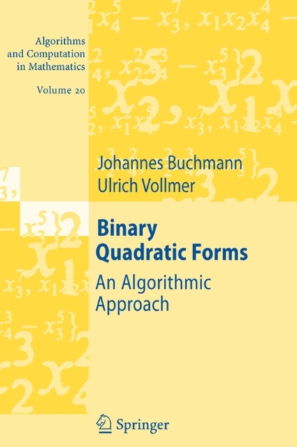 Binary Quadratic Forms : An Algorithmic Approach, Paperback / softback Book