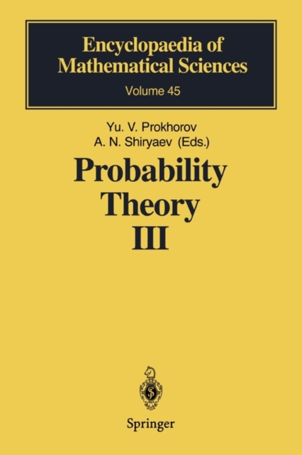 Probability Theory III : Stochastic Calculus, Paperback / softback Book