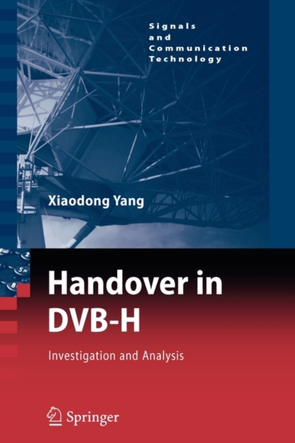 Handover in DVB-H : Investigations and Analysis, Paperback / softback Book