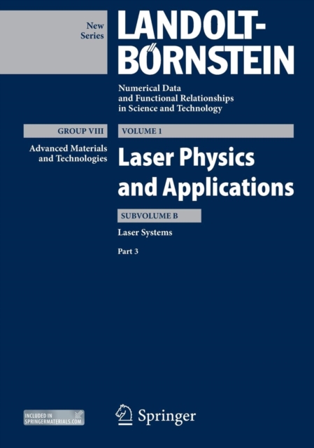 Laser Systems, Part 3, Hardback Book