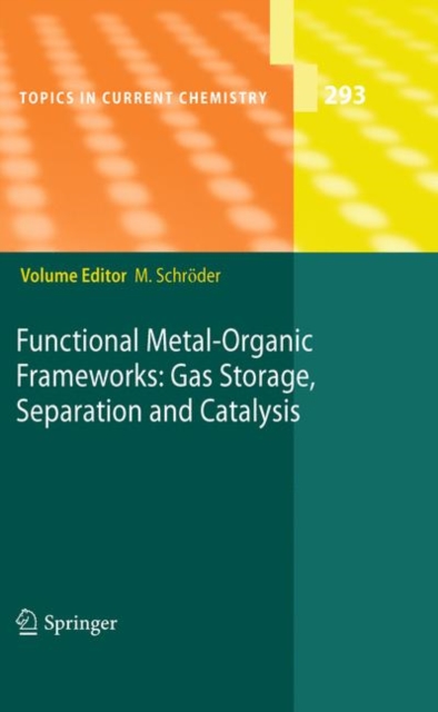 Functional Metal-Organic Frameworks: Gas Storage, Separation and Catalysis, Hardback Book
