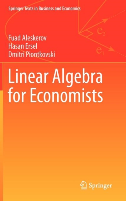 Linear Algebra for Economists, Hardback Book