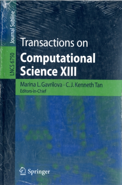 Transactions on Computational Science XIII, Paperback / softback Book