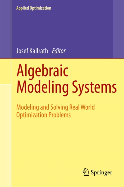 Algebraic Modeling Systems : Modeling and Solving Real World Optimization Problems, PDF eBook