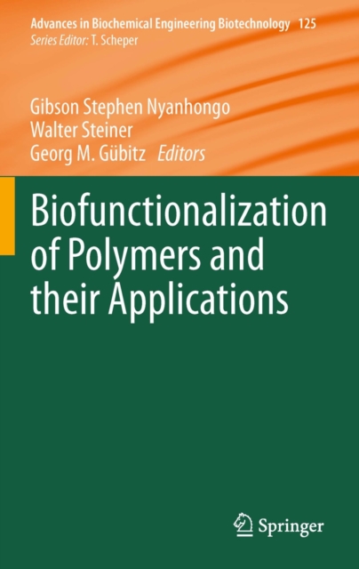 Biofunctionalization of Polymers and their Applications, Paperback / softback Book