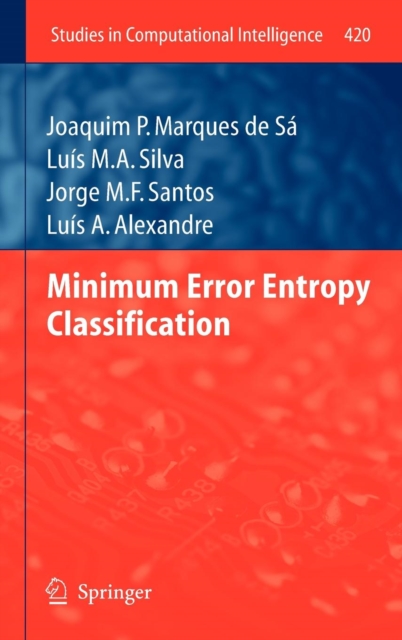 Minimum Error Entropy Classification, Hardback Book