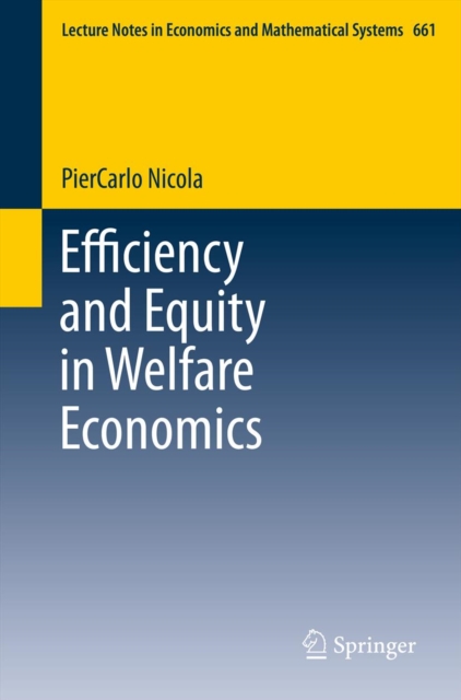 Efficiency and Equity in Welfare Economics, PDF eBook