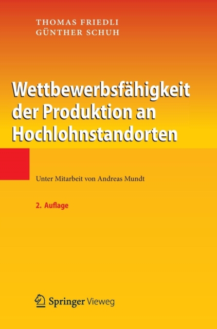 Wettbewerbsfahigkeit Der Produktion an Hochlohnstandorten, Hardback Book