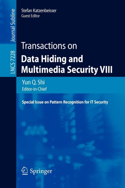 Transactions on Data Hiding and Multimedia Security VIII, Paperback / softback Book